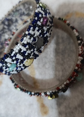 Renkli Boncuklu Bohem Bileklik - Görsel 2