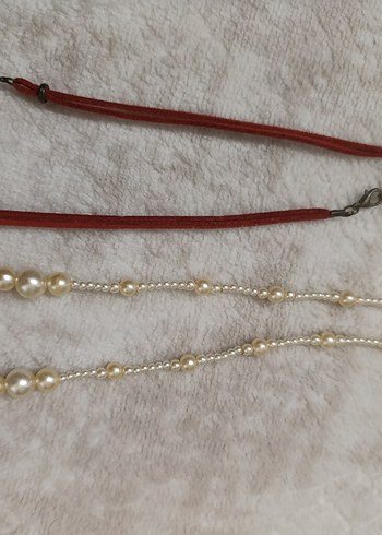 Bordo Boncuklu Uzun Bohem Kolye - Görsel 3