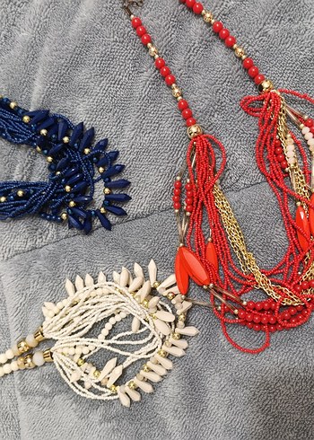 Renkli Boncuklu Bohem Kolye - Görsel 2