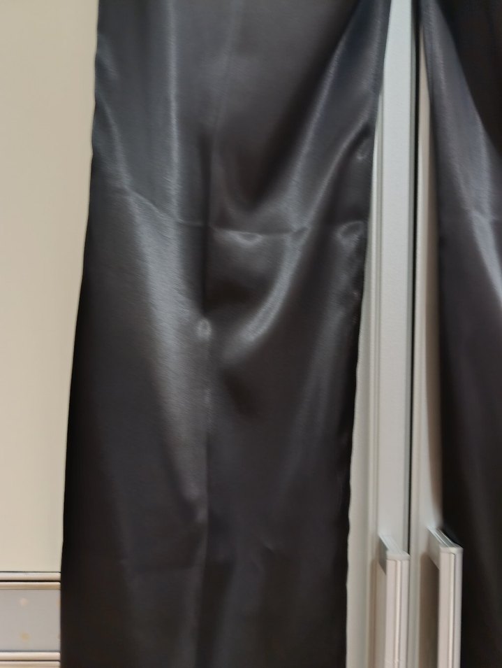 Siyah Saten Kadın Takım Elbise - Görsel 5