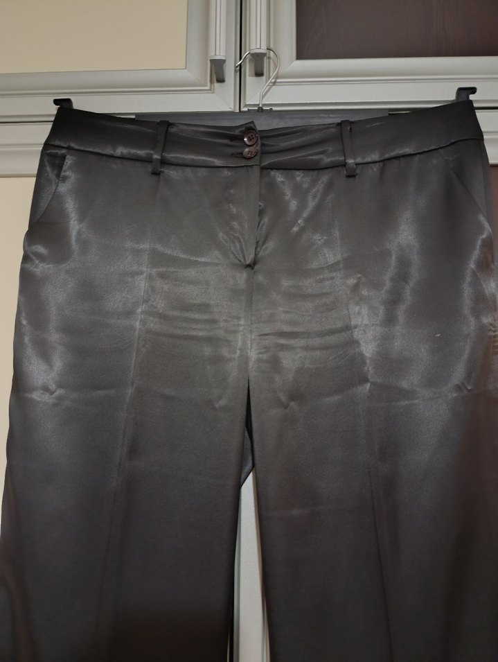 Siyah Saten Kadın Takım Elbise - Görsel 4