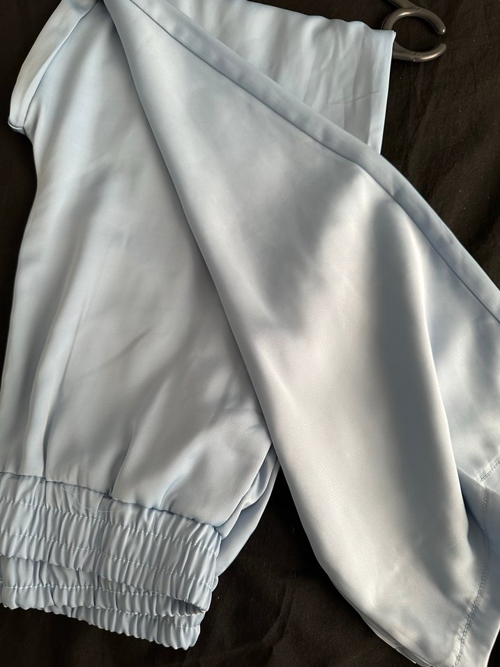 Drapeli Uzun Kollu bebe mavisi  takım - Görsel 2