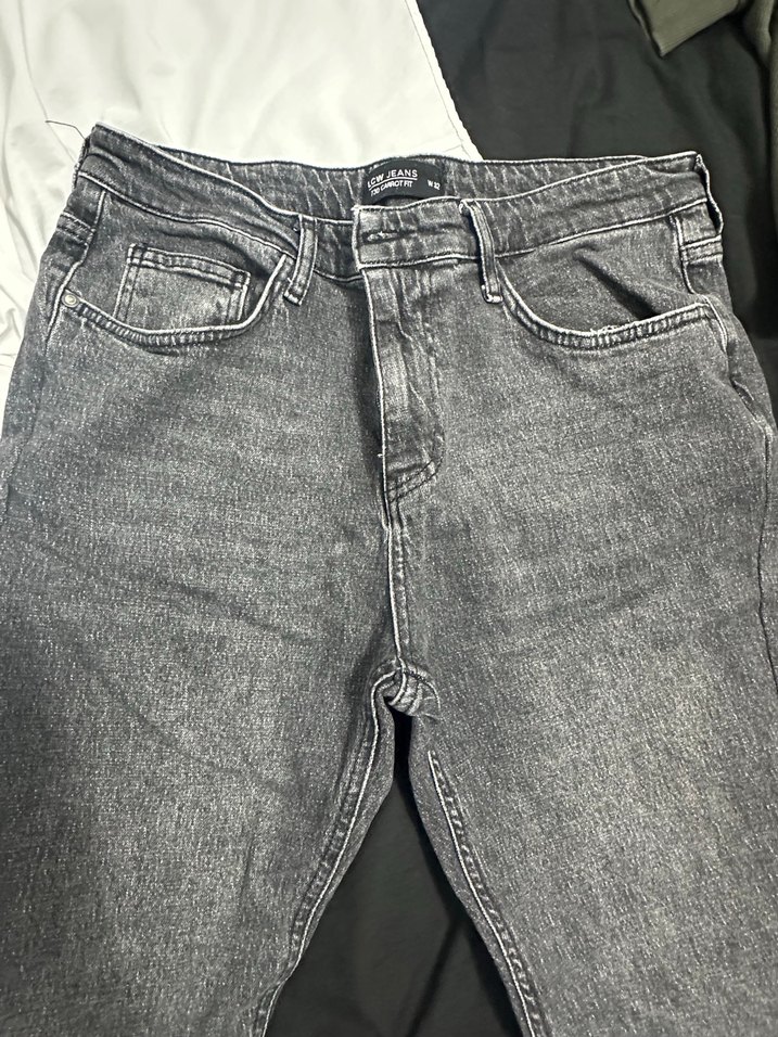 Gri Regular Fit Erkek Denim Pantolon - Görsel 2