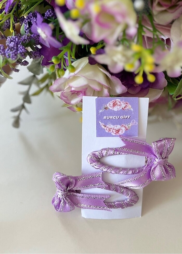 Fiyonklu çiçekli ve saten tokalarımız - Görsel 4