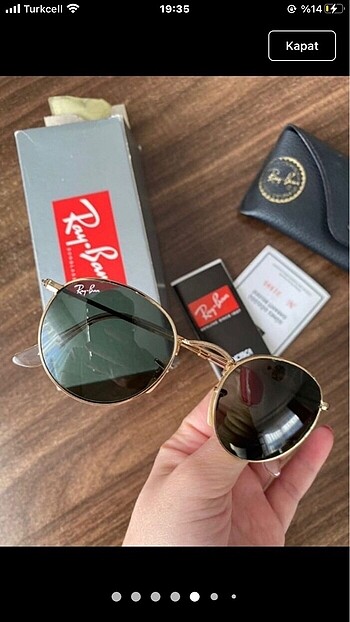  Beden siyah Renk Orijinal ray ban gözlük 47 ekran