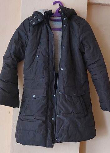 Silinebilir siyah mont L beden Slim fit