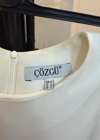 Nakış Detaylı Bej Uzun Kadın Elbise - Görsel 5