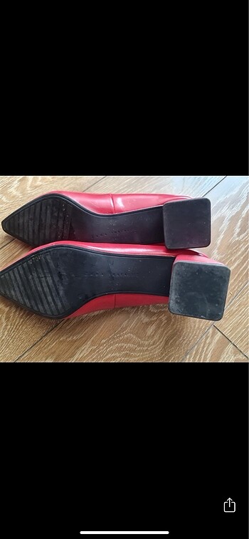 Zara Zara deri topuklu ayakkabı