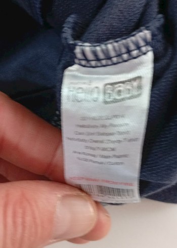 Erkek Çocuk Lacivert Düğmeli Askılı Tulum - Görsel 2