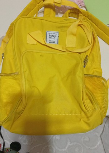 Sarı Fermuarlı Kadın Sırt Çantası - Görsel 3