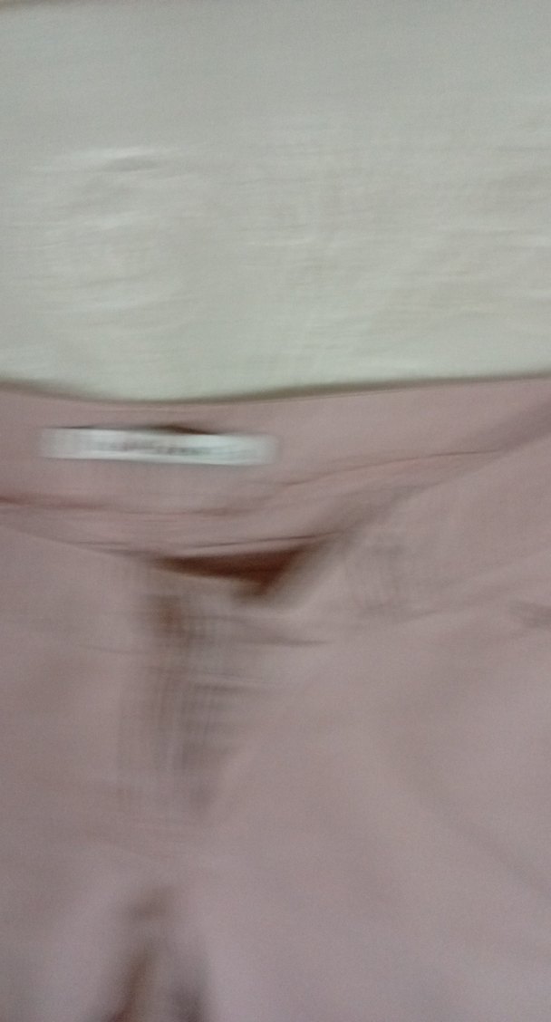 Kadın Bej Midi Pamuklu Rahat Kumaş Pantolon - Görsel 5