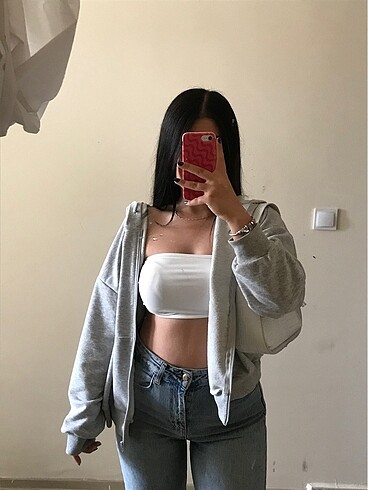 m Beden Beyaz crop