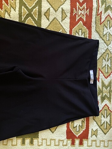 Zara siyah bol kumas pantolon