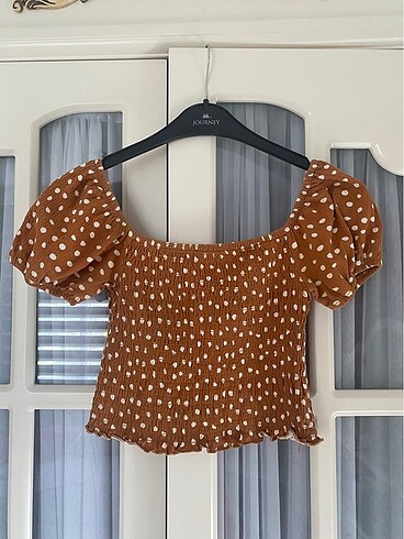 Pull and Bear Gipe puantiyeli crop