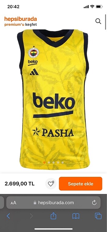 fenerbahçe 24/25 sezonu basket forması