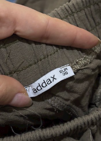 Kadın Kahverengi Keten Salaş Pantolon - Görsel 2