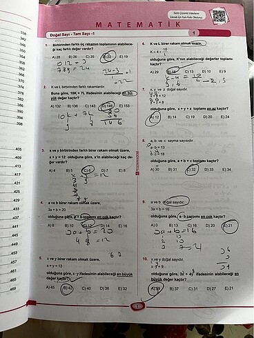  Beden Renk Pegem kpss matematik soru bankası