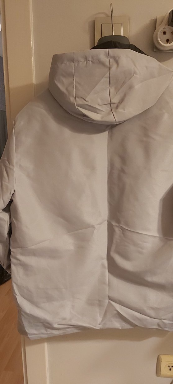 Gri Adidas Fermuarlı Erkek Yağmurluk - Görsel 3