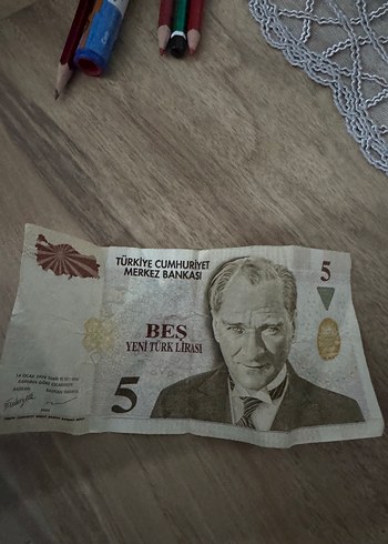 5 Yeni Türk Lirası Banknotu