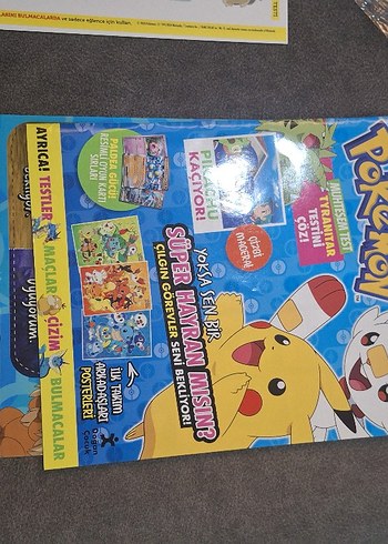 Pokemon Çocuk Dergisi - Süper Görevler ve Posterler