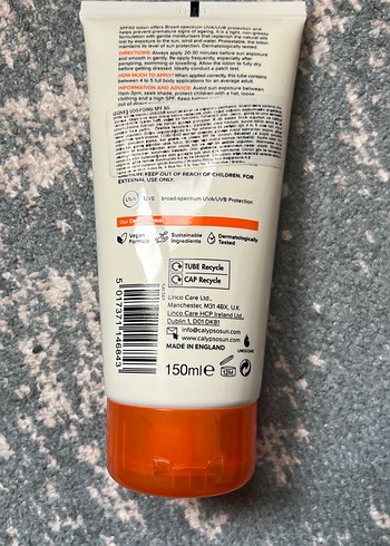 Calypso SPF 50 Yüz ve Vücut Güneş Losyonu - Görsel 2