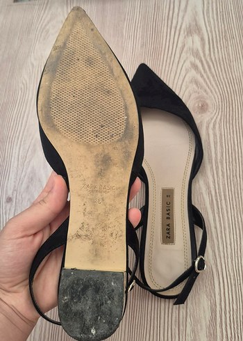 Zara Zara Basic Siyah Tokalı Stiletto Kadın Ayakkabı