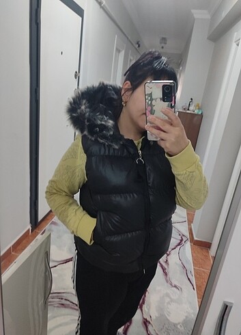 l Beden Siyah şişme yelek