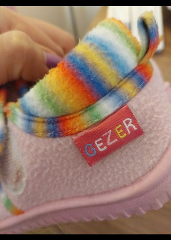 Renkli Desenli Kız Çocuk Ev Terliği - Görsel 4