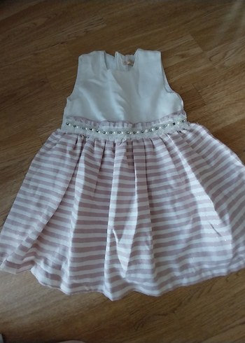 Kız Çocuk Pileli Kolsuz Elbise - Görsel 2