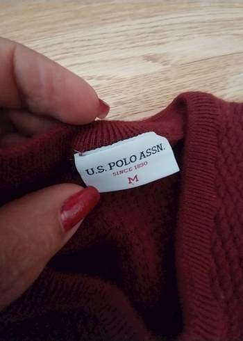 Bordo V Yakalı Erkek Triko Kazak - Görsel 3