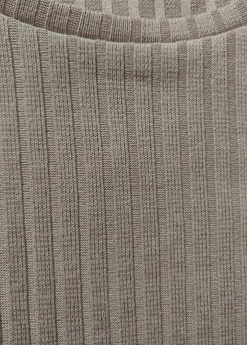 Bej Uzun Kollu Triko Elbise small kislik - Görsel 4