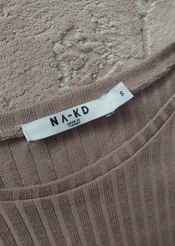 Bej Uzun Kollu Triko Elbise small kislik - Görsel 7