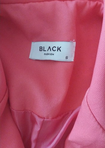 Düğmeli Pembe Midi blazer ceket fusya small sıfır Ürün - Görsel 5