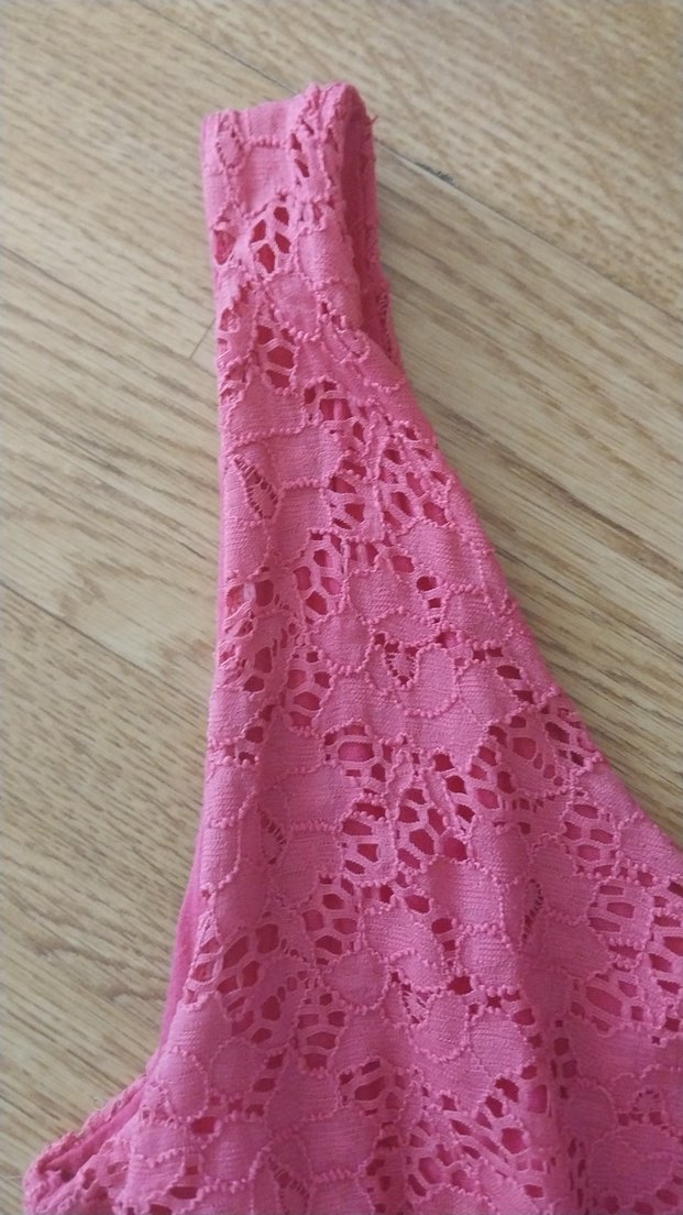 Pembe Dantel Midi Kız Elbisesi V Yakalı large - Görsel 3