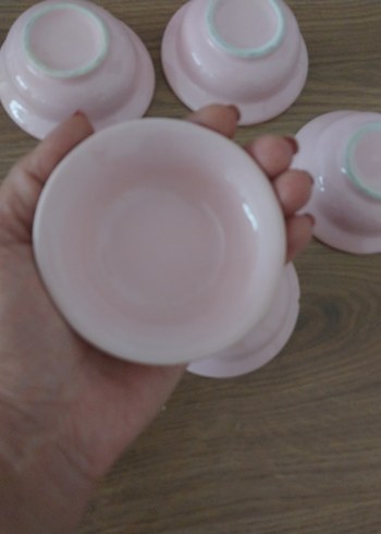 Beden pembe Renk Pastel Pembe 5'li Tabak Seti