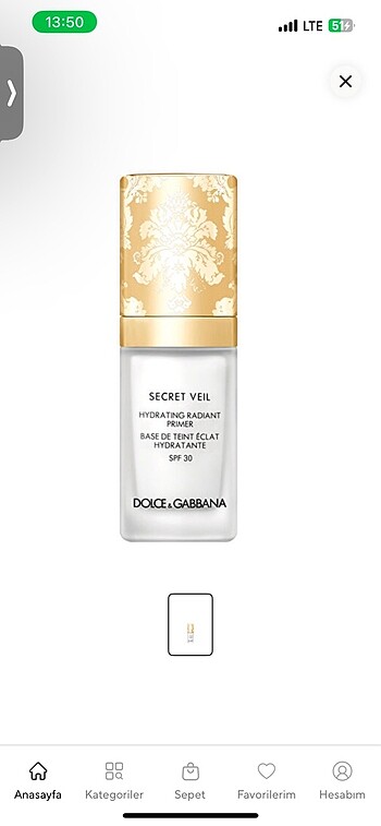 Dolce gabbana makyaj bazı
