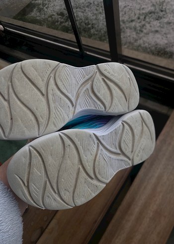 Kız Çocuk Bağcıklı ve Cırtlı Renkli Spor Ayakkabı - Görsel 6