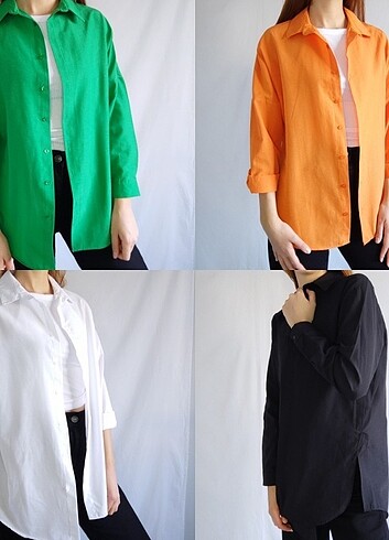 36 Beden yeşil Renk Oversize yeşil gömlek 