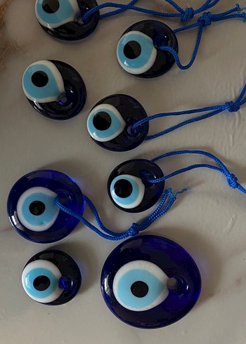 Mavi Boncuklu Cam Nazar Boncuğu - Görsel 2