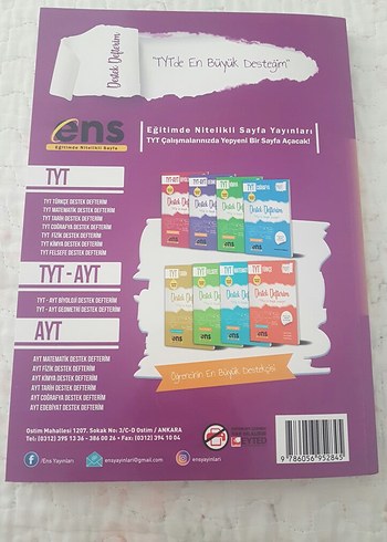  TYT Fizik Destek Serisi Defteri