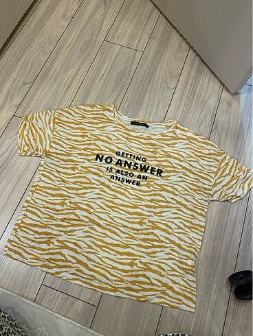 Zebra desenli tişört