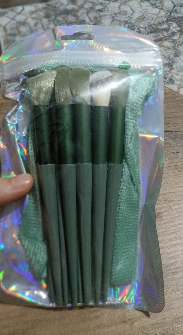 Yeşil Makyaj Fırça Seti 13 parça - Görsel 2