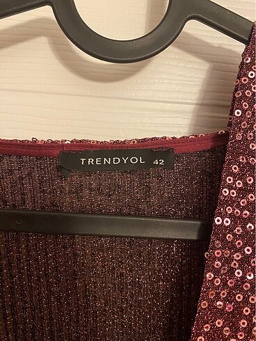 42 Beden pembe Renk Gül kurusu payetli elbise büyük beden