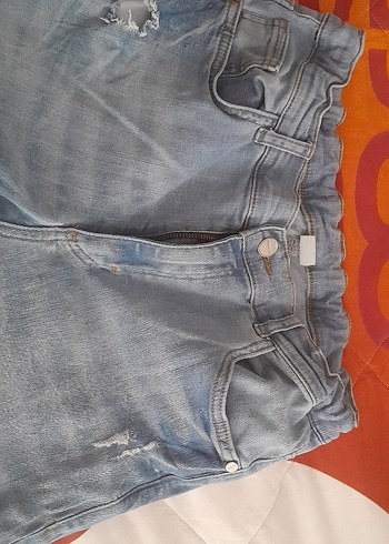 LC Waikiki Çocuk Gri Bol Kesim Midi Kot Pantolon