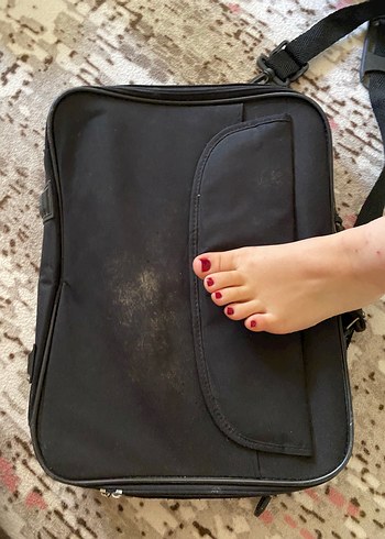 Fermuarlı Siyah Kadın Laptop Çantası - Görsel 7