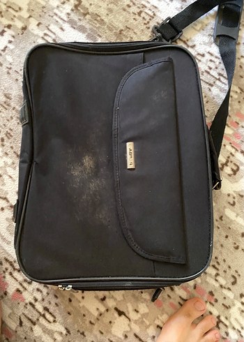 Fermuarlı Siyah Kadın Laptop Çantası - Görsel 5