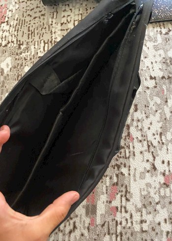 Fermuarlı Siyah Kadın Laptop Çantası - Görsel 6