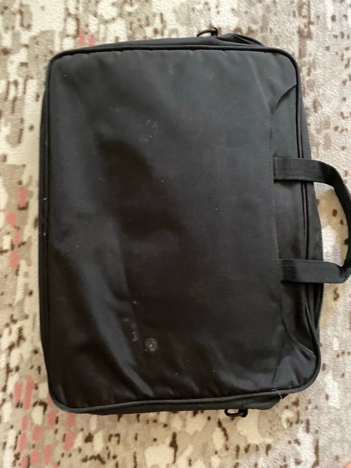 Fermuarlı Siyah Kadın Laptop Çantası - Görsel 2