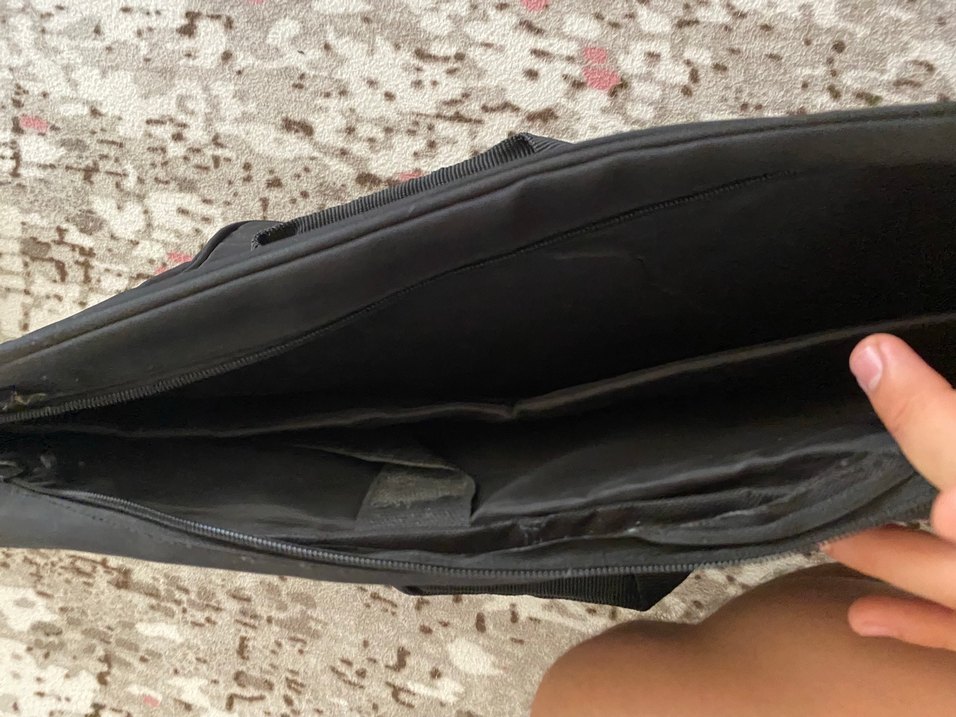 Fermuarlı Siyah Kadın Laptop Çantası - Görsel 4