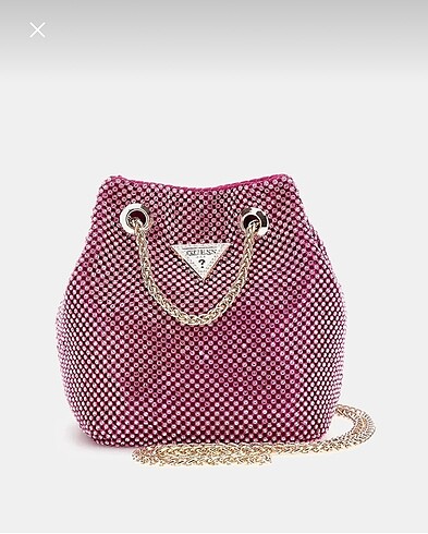 Guess parlak taşlı çanta